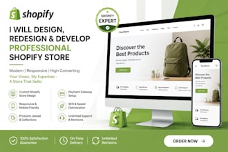 design high converting shopify store