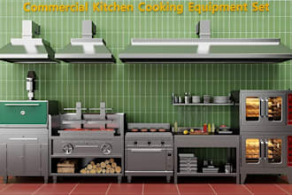 design 3d kitchen equipment appliances luxury modular kitchens commercial setups