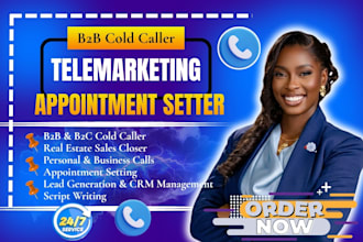 telemarketing b2b cold caller virtual assistant real estate appointment setter
