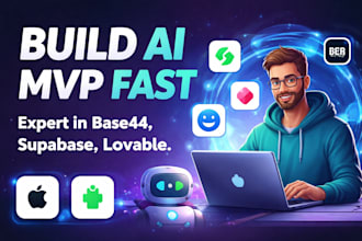 build your ai mvp fast base44, supabase, lovable expert