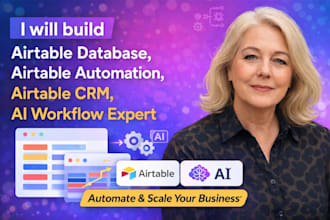 build airtable database, airtable automation, airtable CRM, ai workflow expert