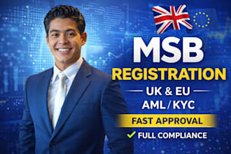 register msb business UK eu with aml kyc compliance support