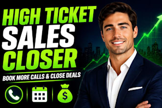 close high ticket deals and book sales calls as sdr