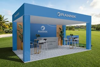 render 3d golf simulator, mini putting green, golf holes,sport arena, golf field