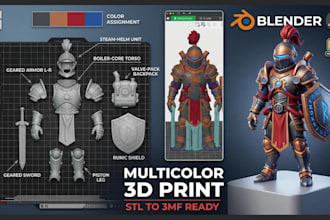 color paint slice 3d model stl to 3mf bambu studio multicolor for 3d printing