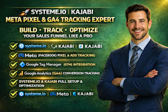 setup systeme io GTM sales funnel landing page facebook meta pixel ads tracking