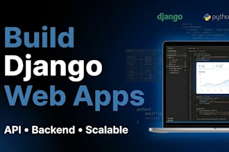 build a django web app with backend and API