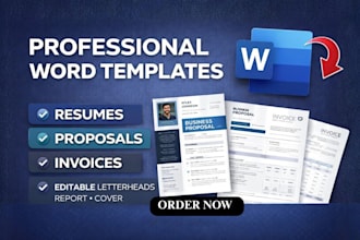 design editable ms word templates for business reports proposals letterhead