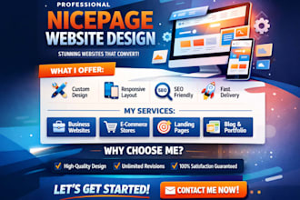 design a professional website using nicepage