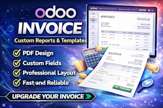 design and customize odoo invoice, quotation and PDF reports