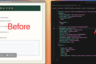 clean and structure simple documents for rag in  json with metadata
