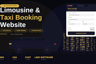 build a limousine, chauffeur and taxi booking website with online payments