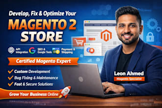 develop fix customize optimize and maintain your magento 2 ecommerce store