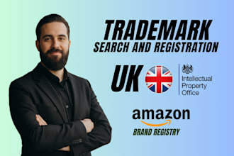 help with UK trademark registration for amazon brand registration