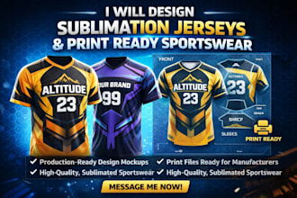 design sublimation jersey, sportswear mockup,and print ready apparel design