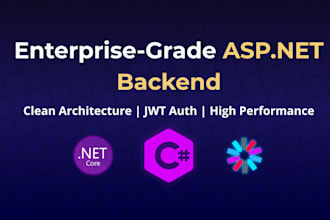 build an enterprise grade asp net core backend and web API