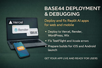 deploy base44 claude code to vercel render appstore upload rork app for android