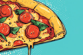 create food illustration in my style