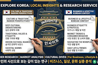 research korean market, trends, and local insights for you