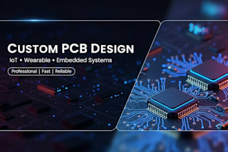 design custom pcb for iot, wearable and embedded systems