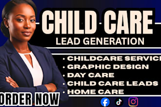 qualified child care leads facebook ads child kindergarten care leads google ad