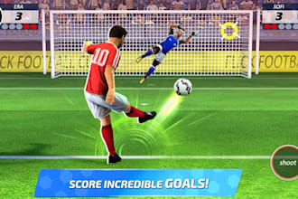 develop realistic 3d football soccer game for android, ios and pc using unity