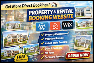 design property management website vacation rental airbnb booking website