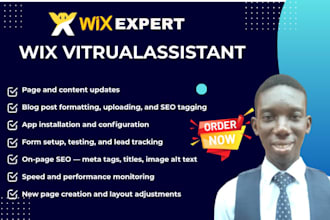 be your professional wix virtual assistant for website tasks management
