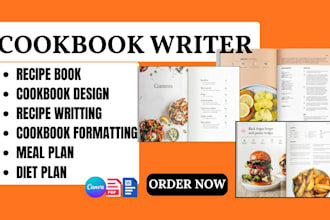 be your cookbook writer recipe book cookbook formatting cookbook publishing kdp