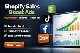 do etsy promotion ads campaign tiktok etsy sale ads boost shopify sales meta ads