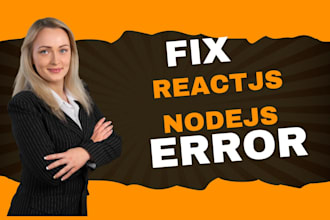 fix react, node and javascript bugs in your web app
