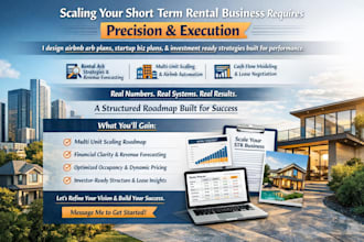 provide airbnb arb business plan expert revenue forecasting multi unit strategy