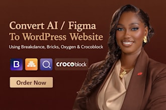 convert clone ai figma to wordpress website on breakdance brick oxygen crocobloc