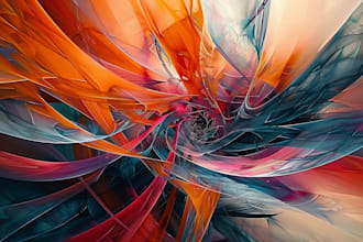 create unique digital abstract art