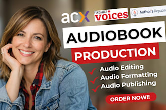 edit, format and upload your audiobook to audible acx, findaway, inaudio, itunes