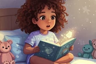 do african american children story book illustration kids story book illustratio