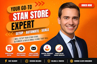 setup stan store digital product stan store automation stan store email flow