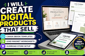 create gumroad canva ebook template leadmagnet worksheet mental health workbook