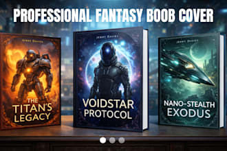 design fantasy book cover design, book cover design, kindle cover design