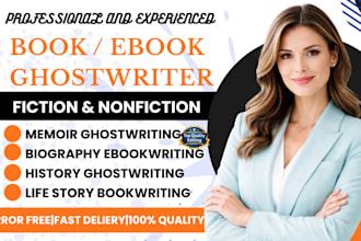 ghostwrite memoir ebook nonfiction biography memoir ebook writing book writer