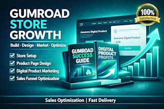 design optimize and promote your gumroad website for sales and growth