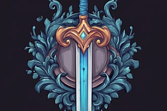 design a professional fantasy, rpg, scifi, nft logo