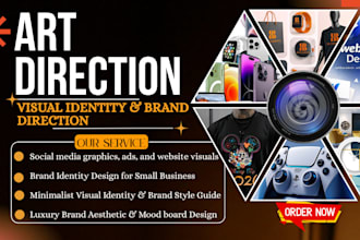 professional art direction modern brand identity graphic design for your brand