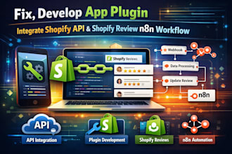 fix develop app plugin integrate shopify API shopify review n8n workflow