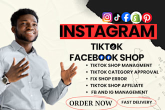 setup tiktok shop ads tiktok shop fix tiktok dropshipping instagram shop fb shop