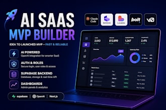 ai saas web app mvp with claude code base44 lovable bolt v0 next js supabase