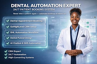build dental appointment booking dental  gohighlevel automation or funnel setup