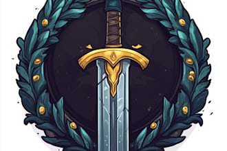 provide a fantasy, rpg, sci fi logo design