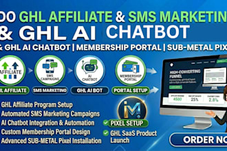 do ghl affiliate SMS marketing ghl ai chatbot membership portal sub metal pixel