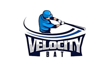 design baseball club logo with capturing rotational swing